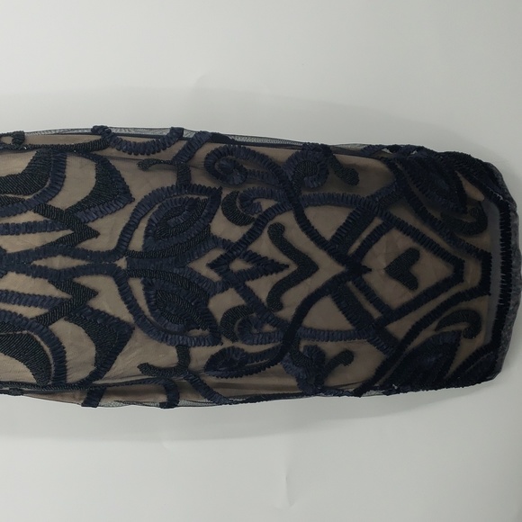 Marciano beaded black nude midi dress size medium - Picture 6 of 15